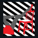 Strickte Pop Art. Rote, schwarze, weiße coole Silh Poster<br><div class="desc">Rote, schwarze, weiße coole Silhouette Wenn Sie in unserem Shop kein Produkt gefunden haben, was Sie mit meinem Design gewollt haben, können Sie sich mit mir in Verbindung setzen und ich werde es für Sie erstellen. Vielen Dank für Ihre Aufmerksamkeit zu unserem Shop. Entwürfe zu machen ist unsere große Liebe!...</div>
