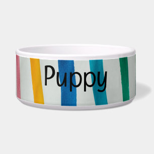 Strickte Textile Pet Bowl mit PUPPY Text Napf