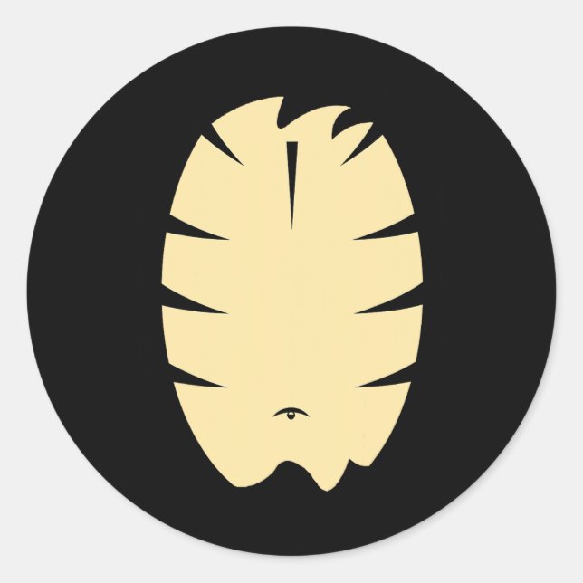 Strickte Tiger Halloween Kostüm Party Diy Animal C Runder Aufkleber (Vorderseite)