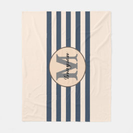 Strickter Name des Babys in Monogramm Fleecedecke