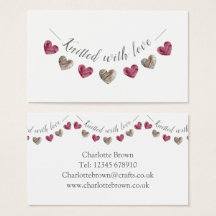 Strickwaren aus Liebe oder Visitenkarte