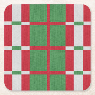 Strickwein Rechteckiger Pappuntersetzer