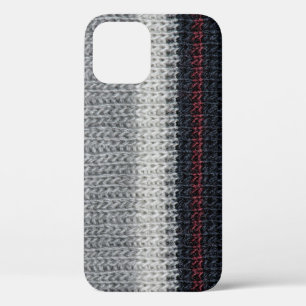 Strickwolle: rote, weiße Streifen. Case-Mate iPhone Hülle