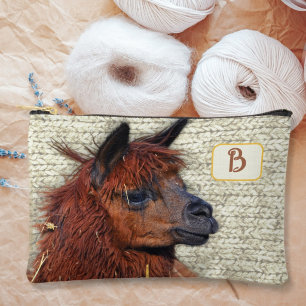 Strickzubehör Alpaka Monogramm Zubehörtasche