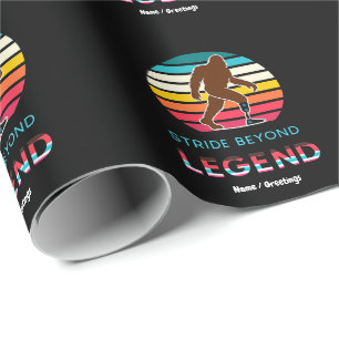 Stride Beyond Legend Sasquatch Amputierter Vintage Geschenkpapier