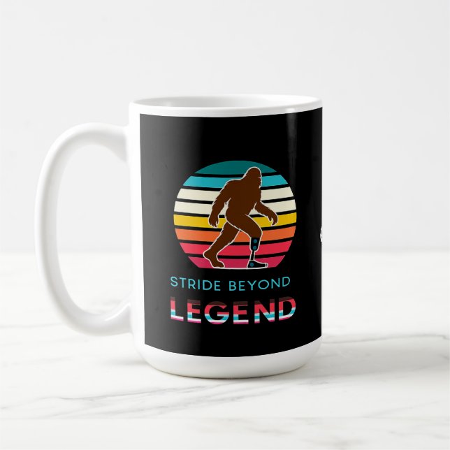Stride Beyond Legend Sasquatch Amputierter Vintage Kaffeetasse (Links)