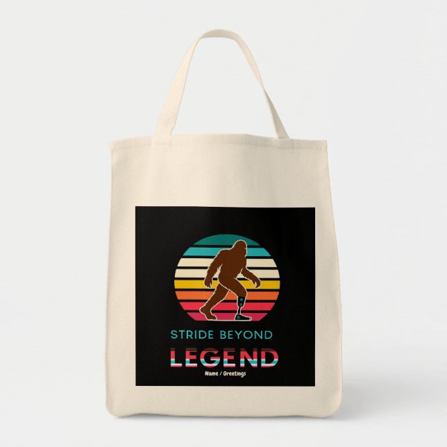 Stride Beyond Legend Sasquatch Amputierter Vintage Tragetasche (Vorne)