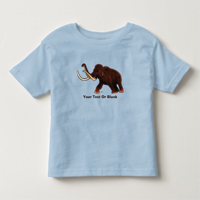 Striding Wooly Mammoth Kleinkind T-shirt (Vorderseite)