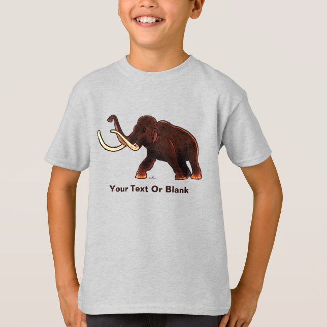 Striding Wooly Mammoth T-Shirt (Vorderseite)