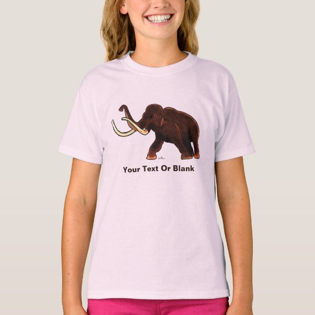 Striding Wooly Mammoth T-Shirt (Vorderseite)