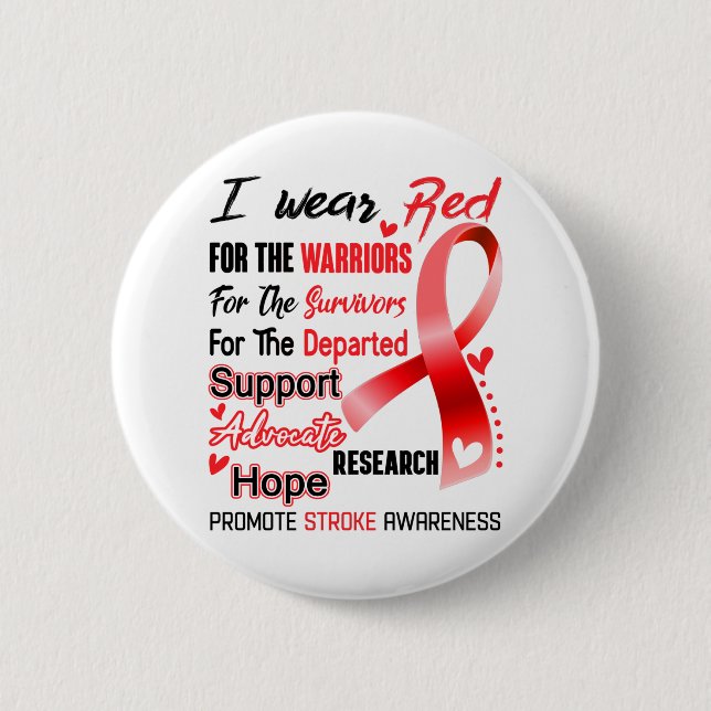 Strike Awareness Month Ribbon Geschenke Button (Vorderseite)