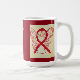 Strike Awareness Red Ribbon Angel Custom Tasse