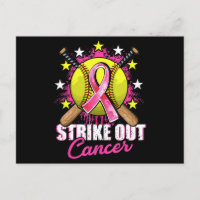 Strike Out Breast Cancer Awareness Day Pink Ribbon