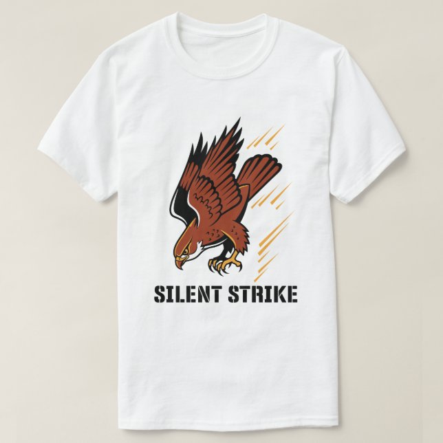 Strike Without Sound – Stealth Mode T-Shirt (Design vorne)