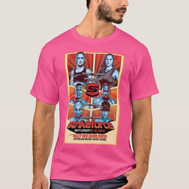 Strikeforce Rousey Vs Kaufman T-Shirt (Vorderseite)