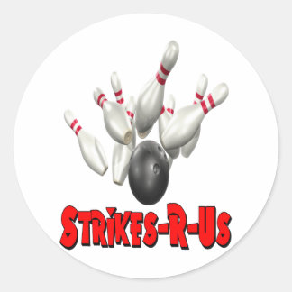 Strikes-R-Us Runder Aufkleber