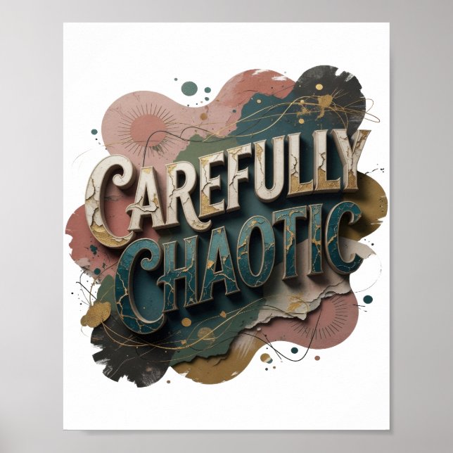 Striking Gold CAREFULLY CHAOTIC v2 Poster (Vorne)