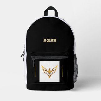 Striking Gold Eagle Printed Bild 2025 Benutzerdefi Bedruckter Rucksack