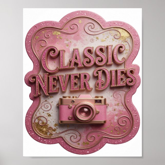 Striking Pink CLASSIC STIRBT NIE v2 Poster (Vorne)