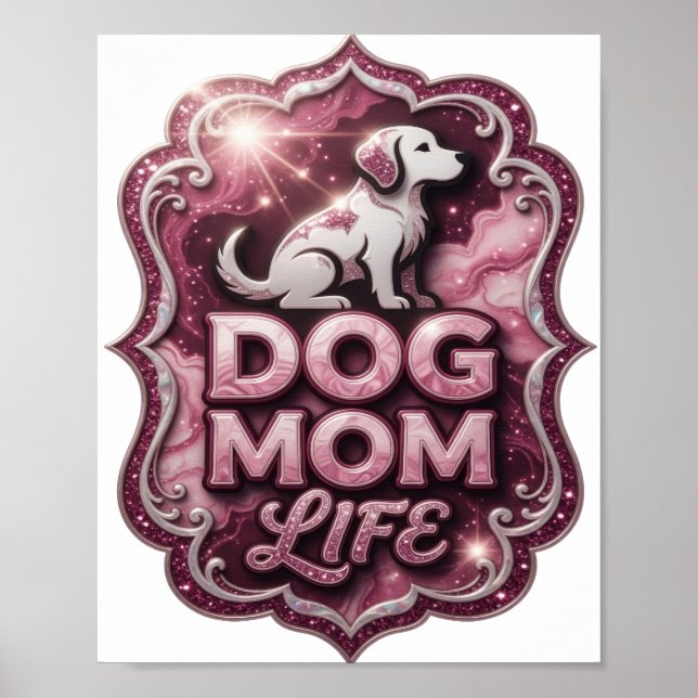 Striking Pink HUNDEMUTTER LEBEN Poster (Vorne)