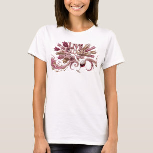 Striking Pink LIVE LAUGH DRINK WINE Künstlerisches T-Shirt