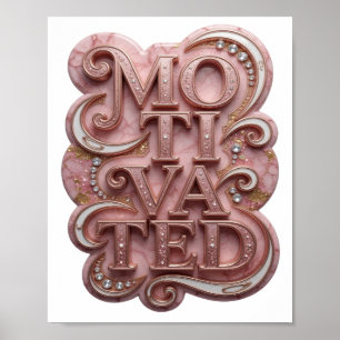 Striking Pink MOTIVIERT Poster