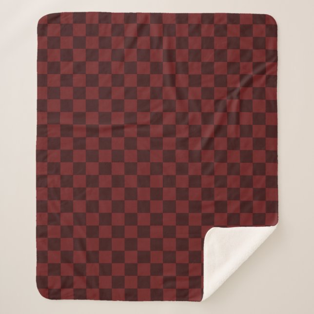 Striking Rot-Schwarz-Karo  Sherpadecke (Vorderseite)