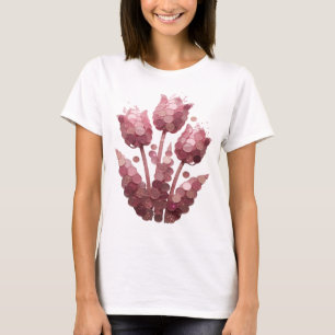 Striking Silber ABSTRACTE KUNST Design T-Shirt