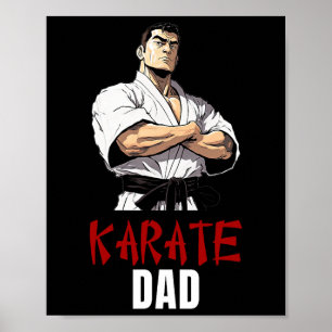 Striking Style für Kampfsport Super Väter - Karat Poster