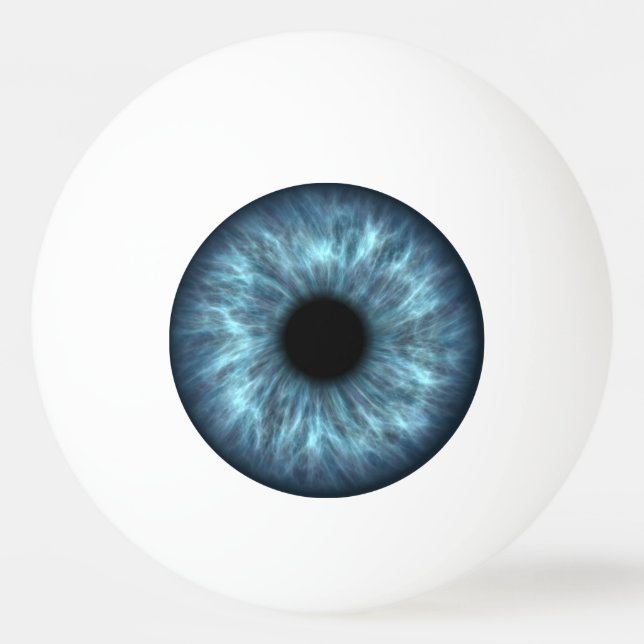 Strikter Blue Eyeball Ping Pong Ball Tischtennisball (Vorderseite)