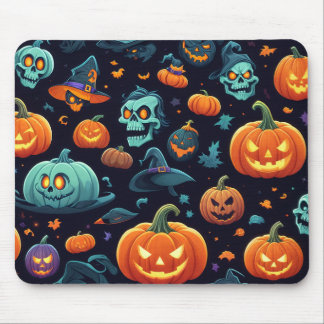 Strikter Halloween Icons Maus-Pad Mousepad