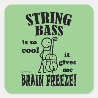 String-Bass, Brain Freeze Square Sticker