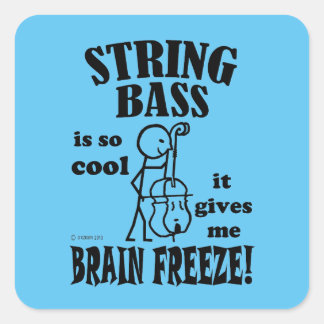 String-Bass, Brain Freeze Square Sticker