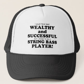 String Bass Wohlhabend und erfolgreich Truckerkappe