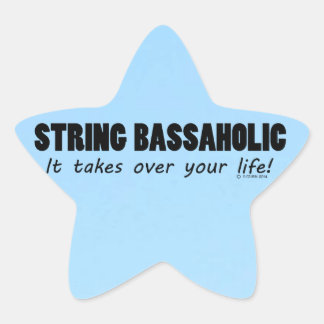 String Bassaholic Life Star Sticker