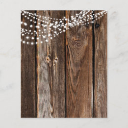 String Light & Bard Wood Scrapbook Paper