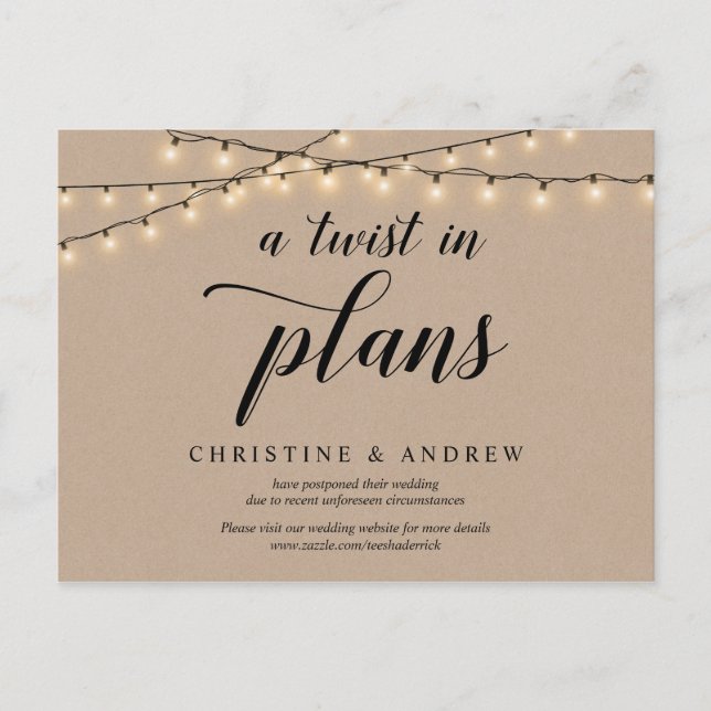 String Lights, Kraft, Eine Drehung in Plänen, vers Postkarte (Vorderseite)