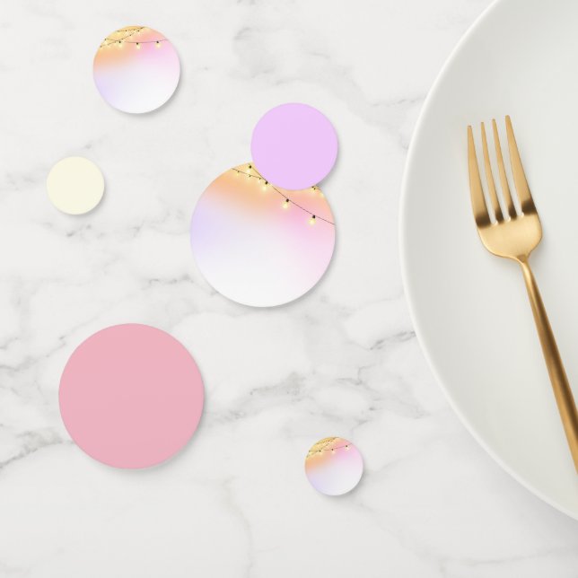 String Lights Pastels Confetti Konfetti (Gruppe)