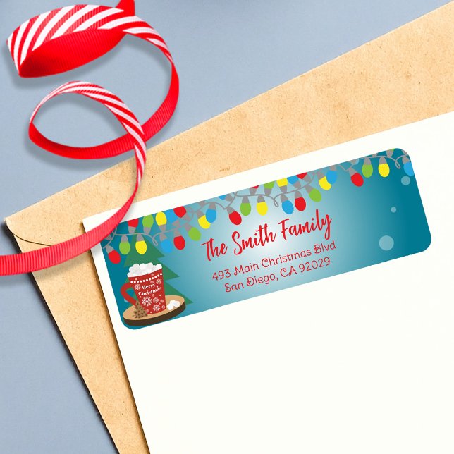 String Lights Red Tassen Winter Weihnachtsadresse (Von Creator hochgeladen)