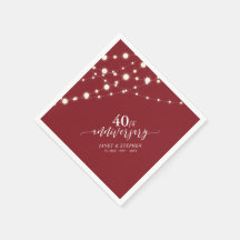 String Lights | Ruby Red 40. Hochzeitstag