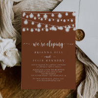 String Lights Terracotta Elopement Empfang