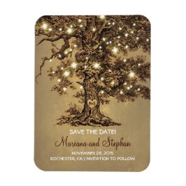 String Lights Tree Save the Date rustikal Magnet