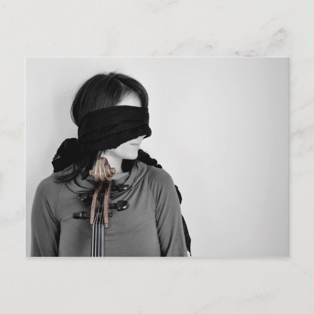 String-Portrait 01 Postkarte (Vorderseite)