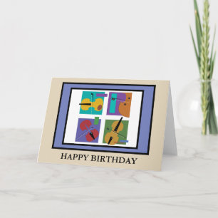 String Quartet Birthday Card Karte
