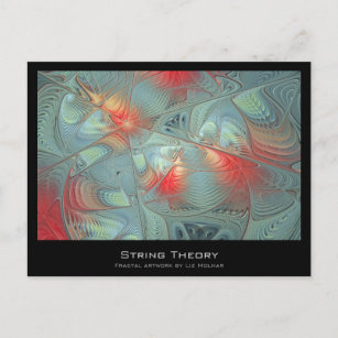 String Theory Fraktal Artist Card Postkarte