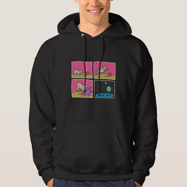 String Theory Physicist Science  Cat Owner Physics Hoodie (Vorderseite)