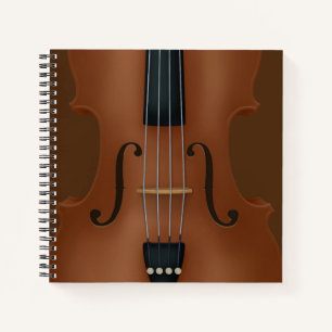 Stringinstrument Violine Viola Detail Notizbuch