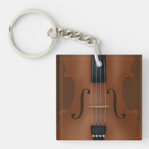 Stringinstrument Violine Viola Detail Schlüsselanhänger