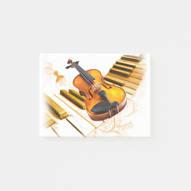 Strings & Keys_ Post-it Klebezettel (Vorderseite)