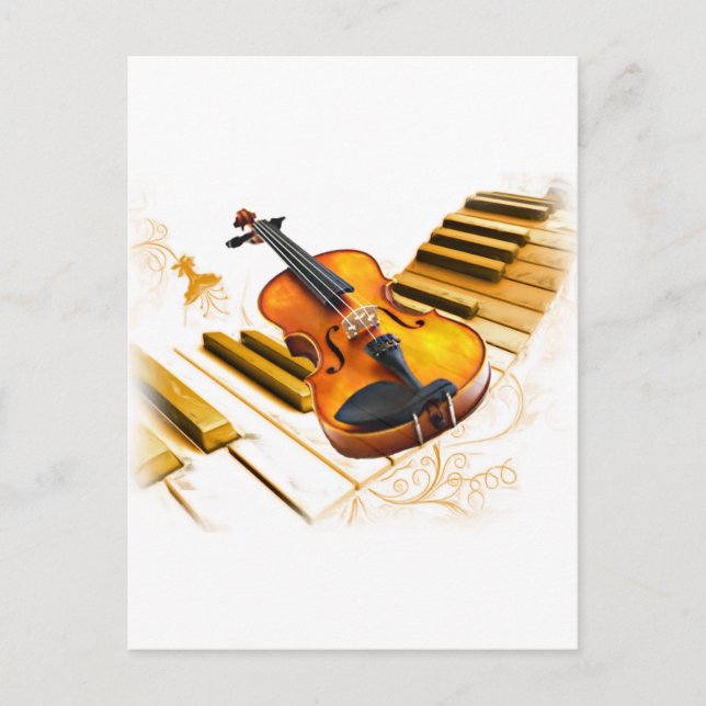 Strings und Keys_ Postkarte (Vorderseite)